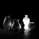 Illuminated ceramic vessels
