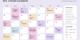 Social Media content calendar for BTS Atelier
