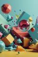 Colorful Geometric Explosion