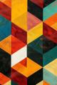 Colorful Geometric Mosaic