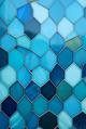 Blue Hexagonal Pattern